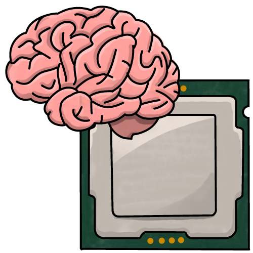 CPU and brain